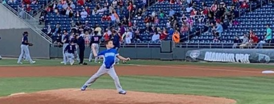 Camden Parks - Gwinnett Stripers opening pitch